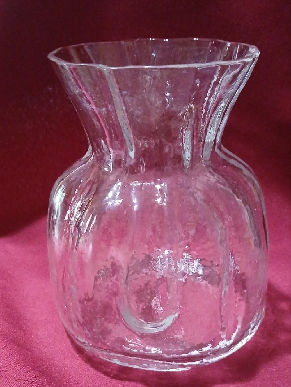 Kosta Boda Hand Blown Sack Vase Sweedish
